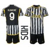 Juventus Dusan Vlahovic #9 Heimtrikot 2023-24 Kurzarm (+ kurze hosen)